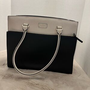 Kate Spade Grove Street Black and Cream Satchel Bag